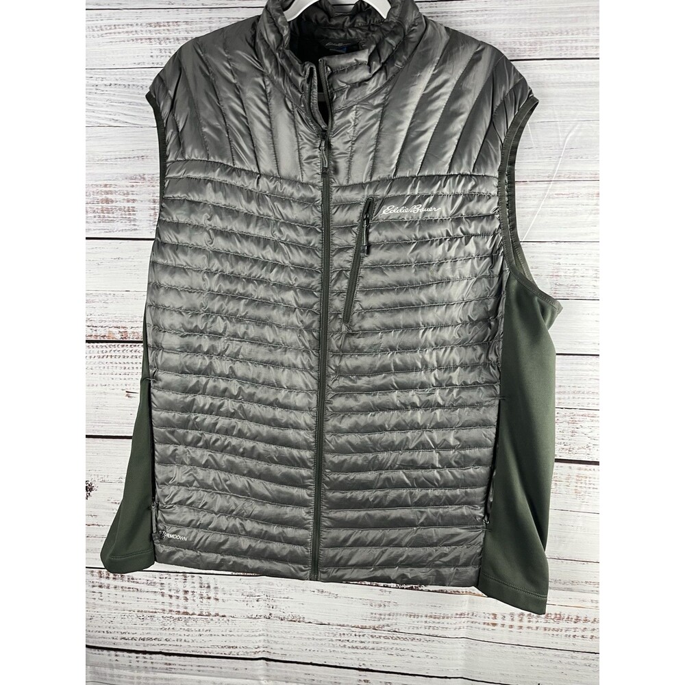 Eddie Bauer Puffer Vest Mens Size 2XL Gray Lightweight